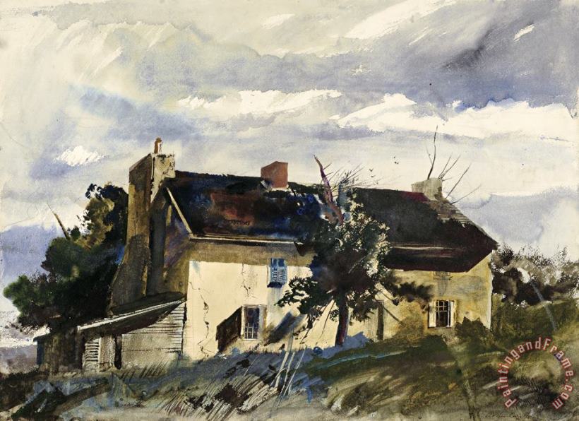 andrew wyeth Sun And Stucco, 1948 Art Painting