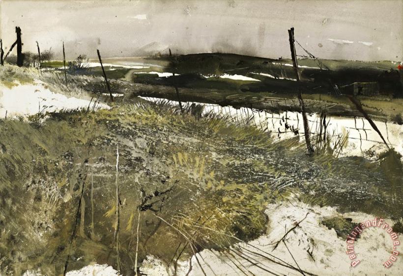 andrew wyeth Thawing, 1958 Art Painting