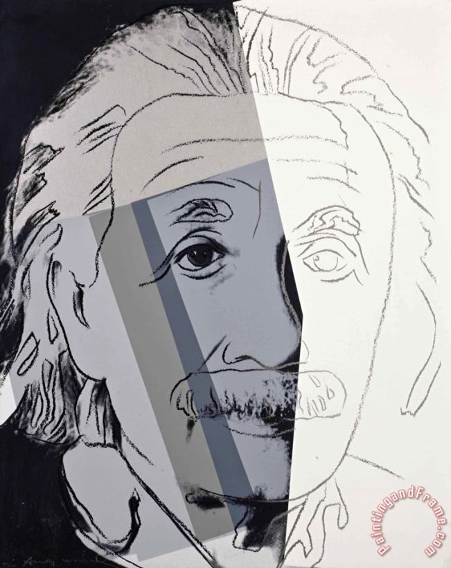 Albert Einstein, From Ten Portraits of Jews of The Twentieth Century, 1980 painting - Andy Warhol Albert Einstein, From Ten Portraits of Jews of The Twentieth Century, 1980 Art Print