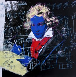 Andy Warhol Beethoven C 1987 Blue Face
