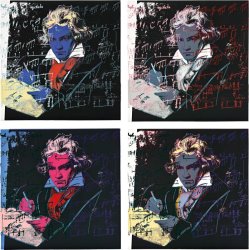 Andy Warhol Beethoven X 4