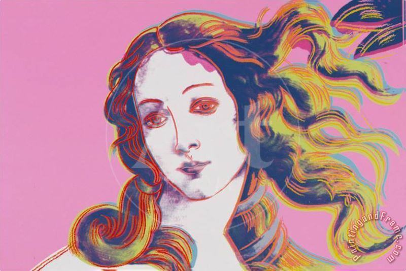 Birth of Venus in Pink painting - Andy Warhol Birth of Venus in Pink Art Print