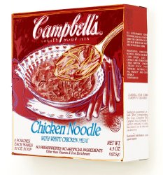 Andy Warhol Campbell's Soup Box: Chicken Noodle