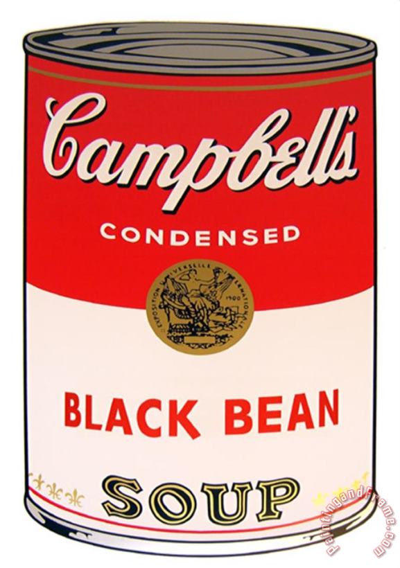Andy Warhol Campbell S Soup Black Bean Art Painting