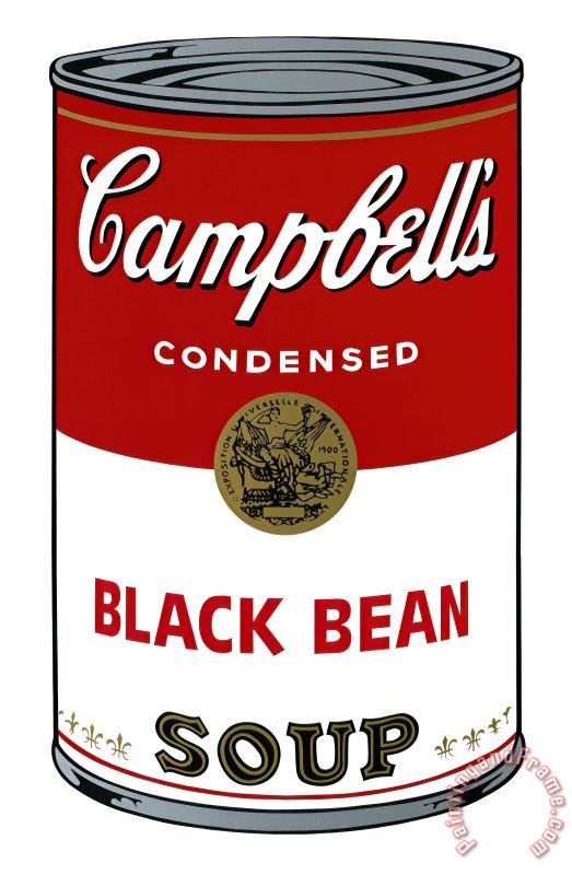 Andy Warhol Campbell S Soup I Black Bean C 1968 Art Painting