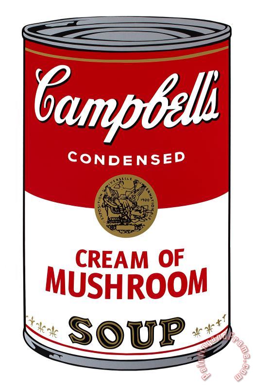 Campbell S Soup I Cream of Mushroom C 1968 painting - Andy Warhol Campbell S Soup I Cream of Mushroom C 1968 Art Print