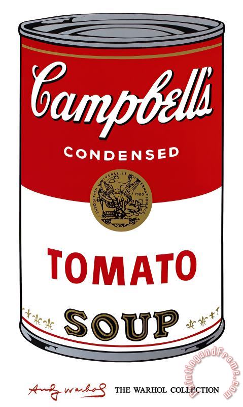 Campbell S Soup I Tomato C 1968 painting - Andy Warhol Campbell S Soup I Tomato C 1968 Art Print