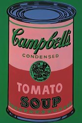 Andy Warhol Colored Campbell S Soup Can C 1965 Red Green