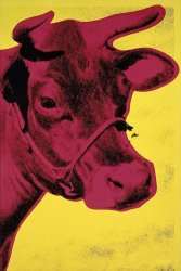 Andy Warhol Cow C 1966 Yellow And Pink
