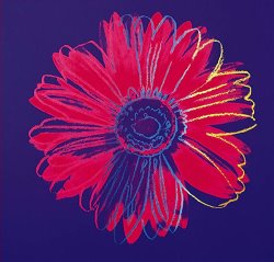 Andy Warhol Daisy C 1982 Blue And Red