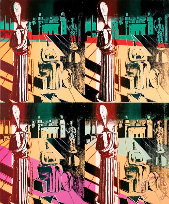 Andy Warhol Disquieting Muses (after De Chirico) Art Print