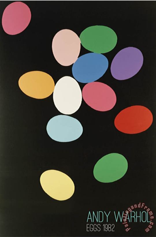 Andy Warhol Eggs 1982 Multi Art Painting