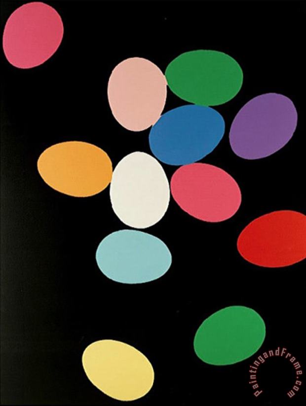Andy Warhol Eggs C 1982 Art Painting
