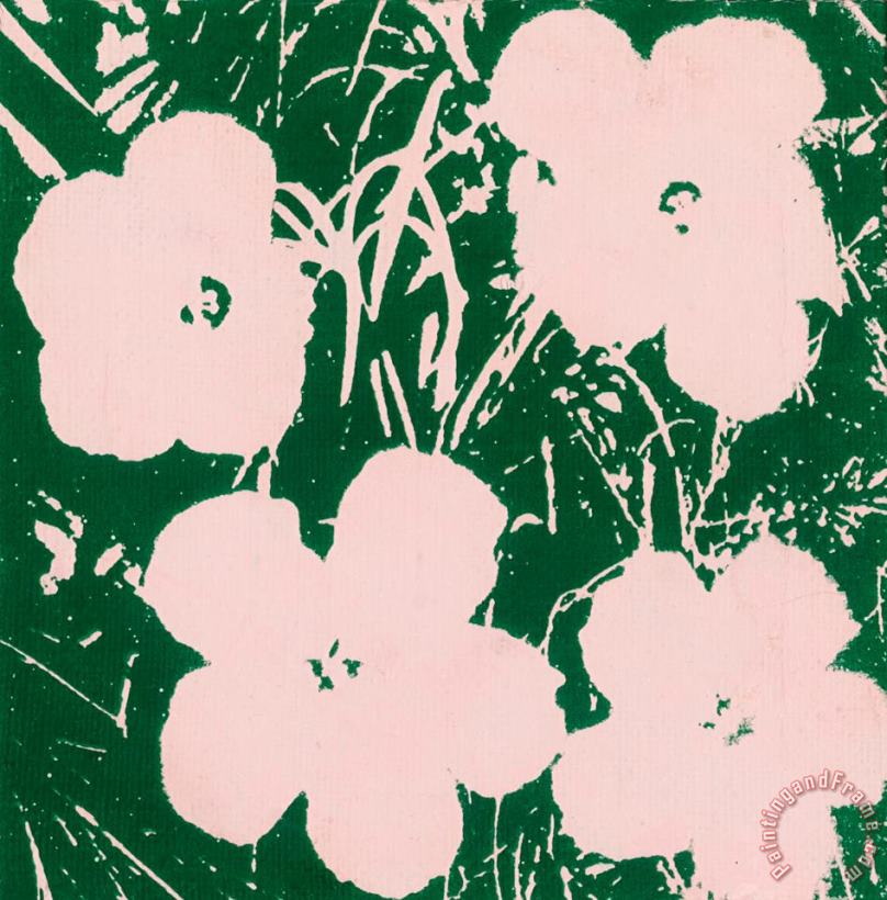 Flowers painting - Andy Warhol Flowers Art Print