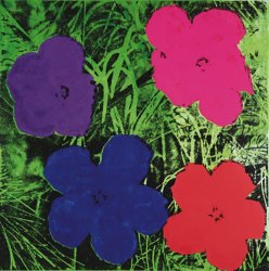 Andy Warhol Flowers C 1964 1 Purple 1 Blue 1 Pink 1 Red