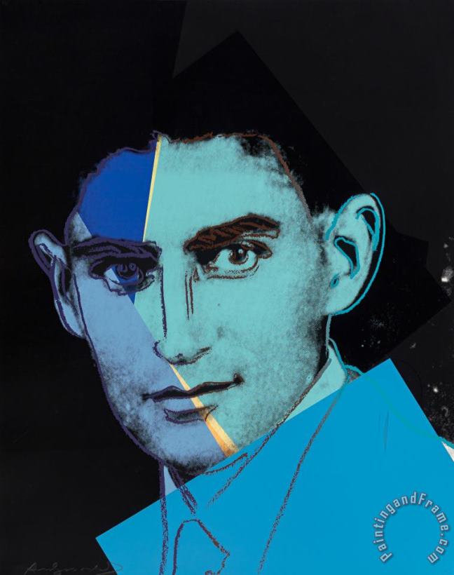 Franz Kafka, From Ten Portraits of Jews of The Twentieth Century, 1980 painting - Andy Warhol Franz Kafka, From Ten Portraits of Jews of The Twentieth Century, 1980 Art Print