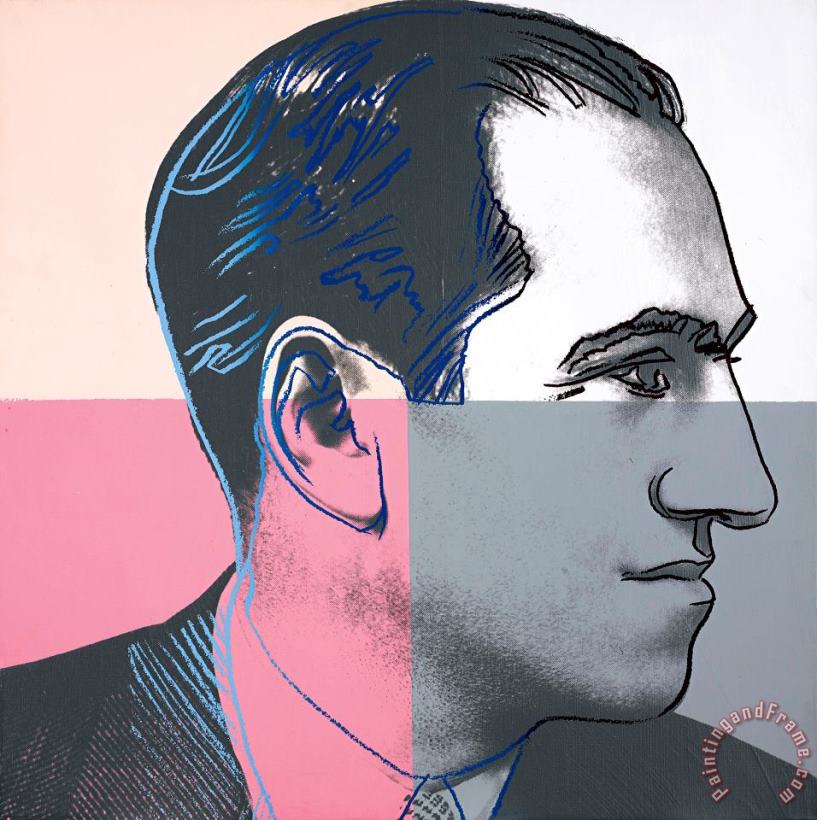 Andy Warhol George Gershwin (from Ten Portraits of Jews of The Twentieth Century) Art Print