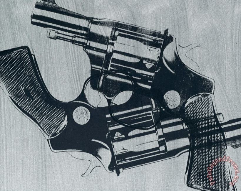 Guns painting - Andy Warhol Guns Art Print
