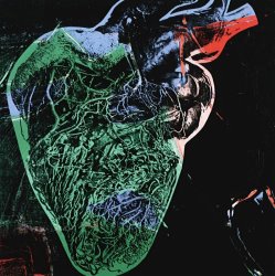 Andy Warhol Human Heart C 1979 Green