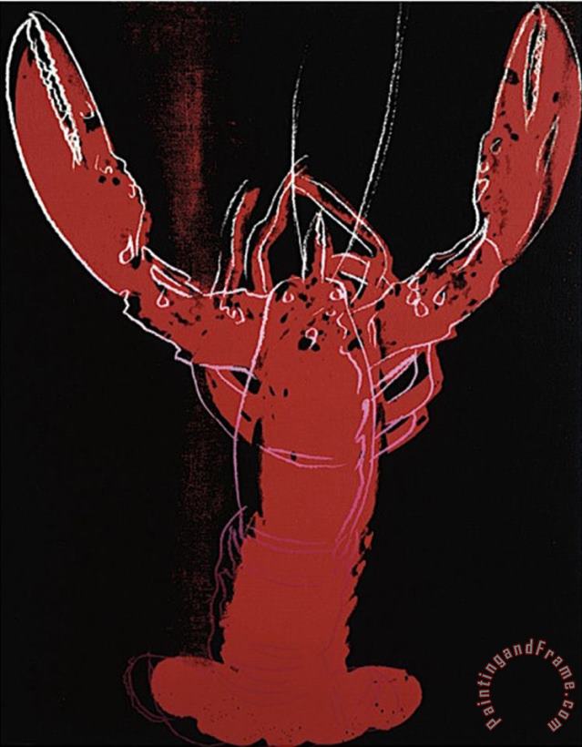Lobster C 1982 painting - Andy Warhol Lobster C 1982 Art Print