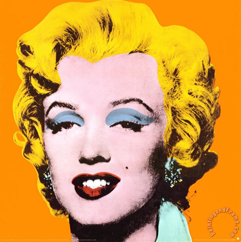 Marilyn painting - Andy Warhol Marilyn Art Print
