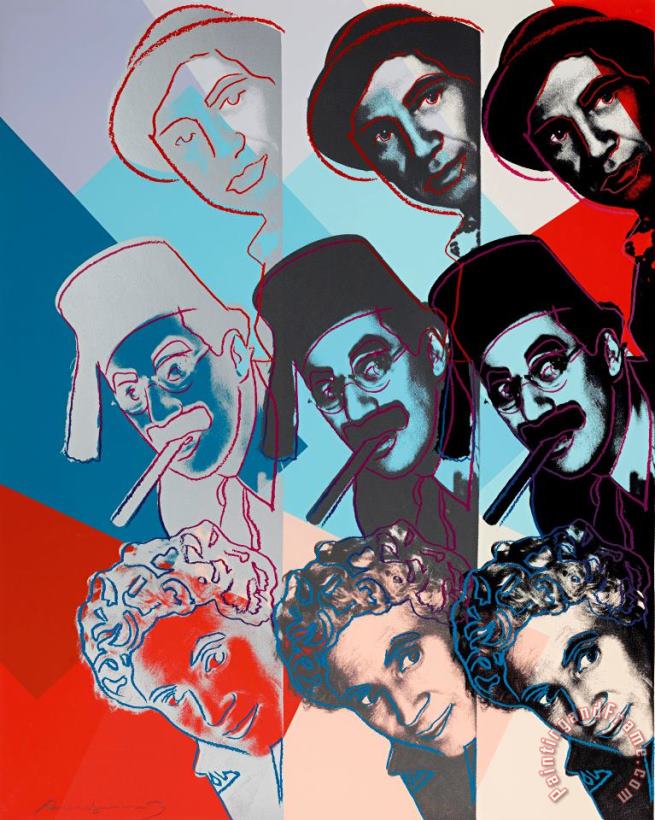 Andy Warhol Marx Brothers, From Ten Portraits of Jews of The Twentieth Century, 1980 Art Painting