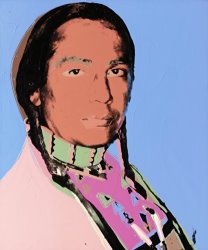 Andy Warhol Portrait of Russell Means