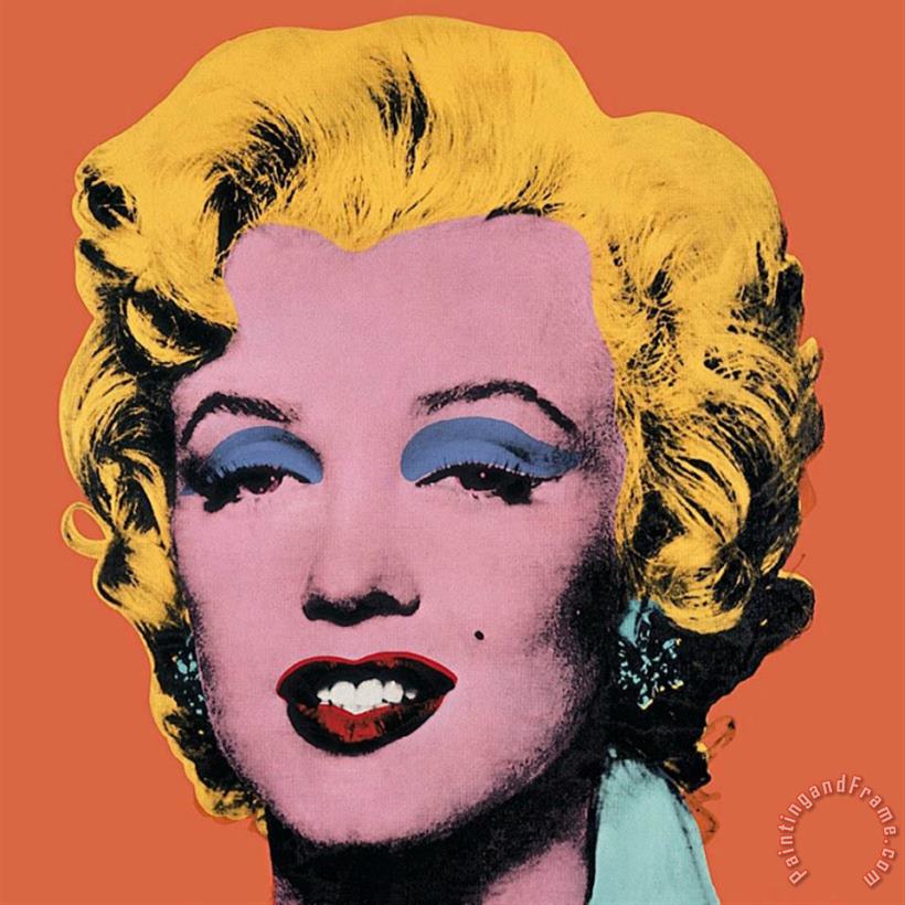 Shot Orange Marilyn 1964 painting - Andy Warhol Shot Orange Marilyn 1964 Art Print