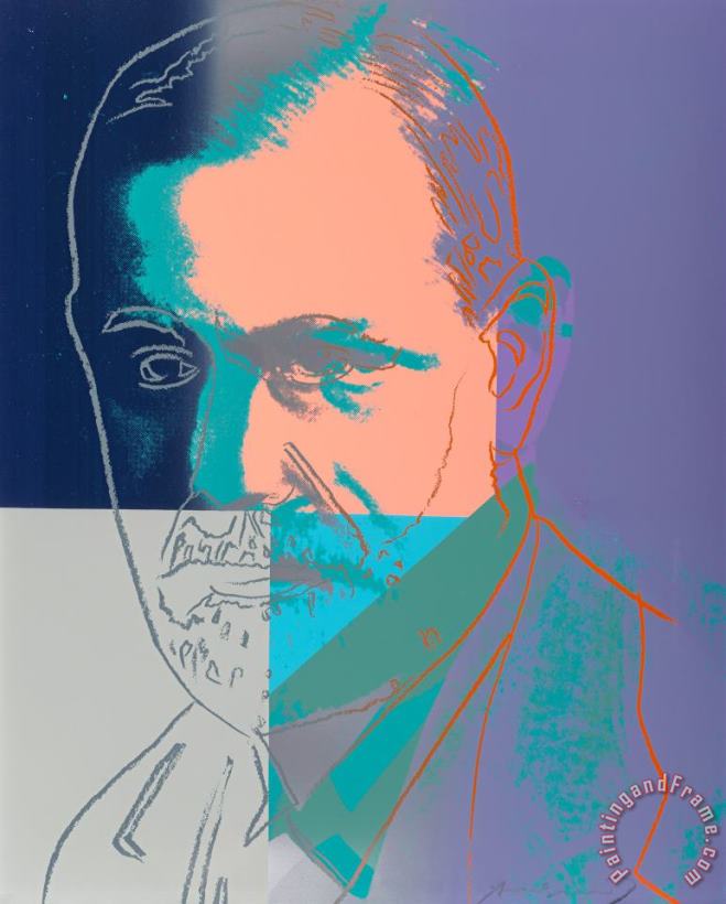 Andy Warhol Sigmund Freud, From Ten Portraits of Jews of The Twentieth Century, 1980 Art Painting