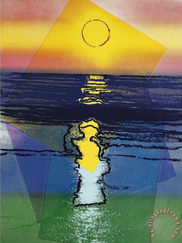 Sunset C 1972 painting - Andy Warhol Sunset C 1972 Art Print