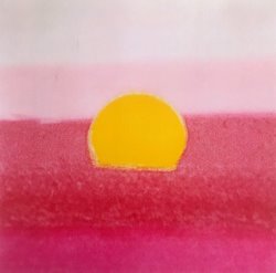 Andy Warhol Sunset C 1972 Hot Pink Pink Yellow