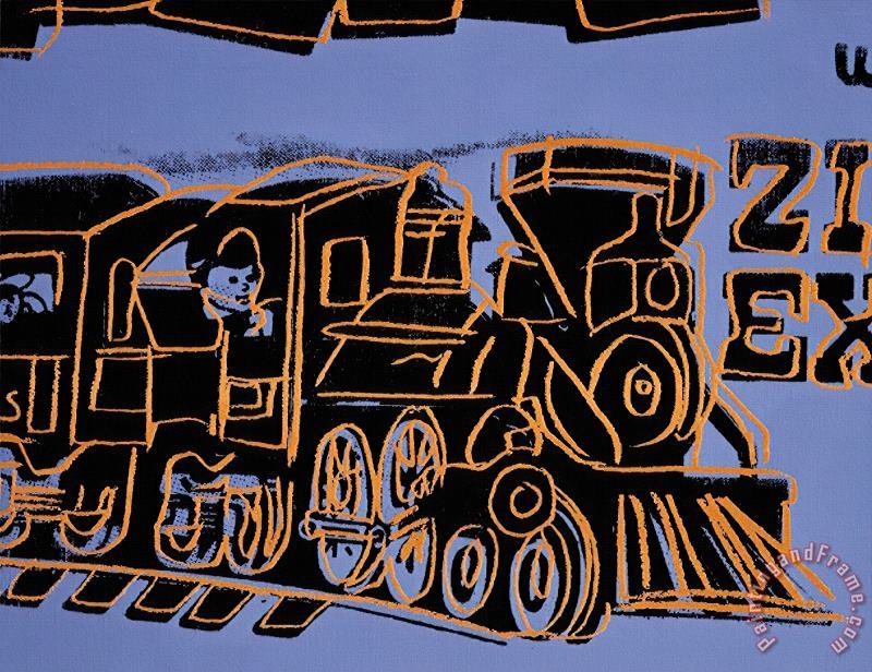 Train C 1983 painting - Andy Warhol Train C 1983 Art Print