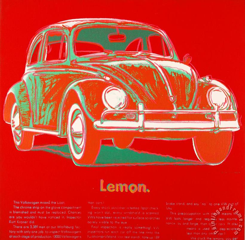 Andy Warhol Volkswagen Art Print