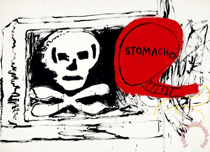 Untitled painting - Andy Warhol & Jean-michel Basquiat Untitled Art Print
