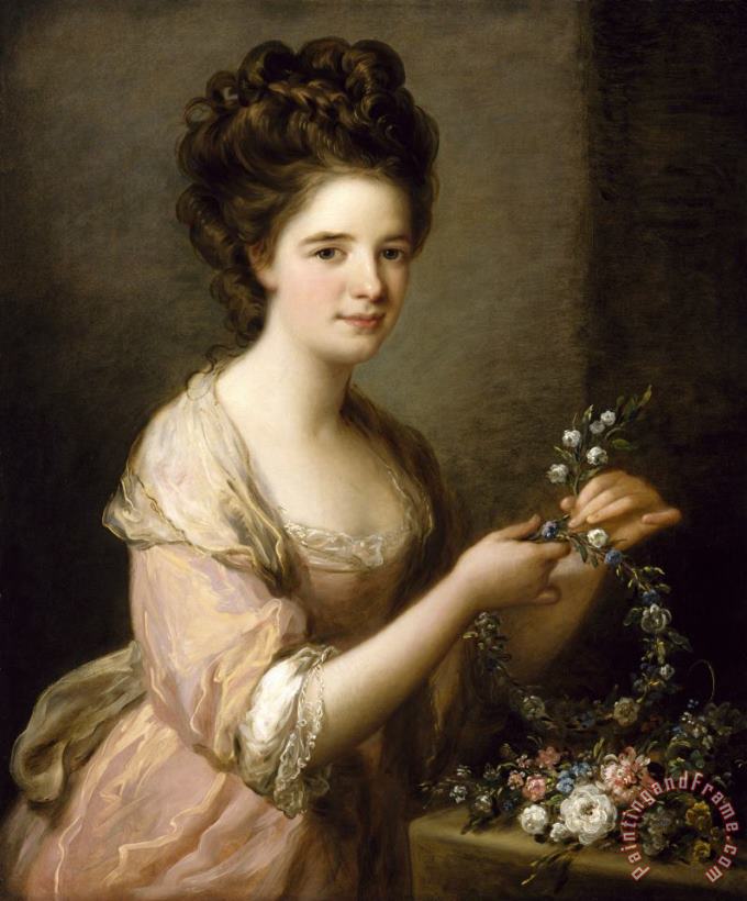 Portrait of Eleanor, Countess of Lauderdale painting - Angelica Kauffmann Portrait of Eleanor, Countess of Lauderdale Art Print