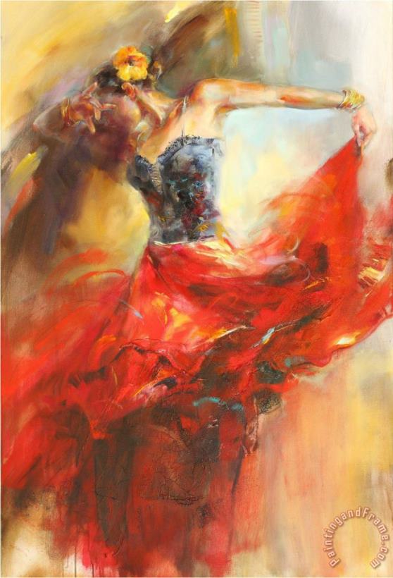 She Dances in Beauty 1 painting - Anna Razumovskaya She Dances in Beauty 1 Art Print