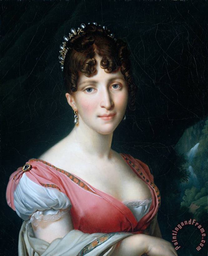 Hortense De Beauharnais painting - Anne Louis Girodet De Roucy Triosson Hortense De Beauharnais Art Print