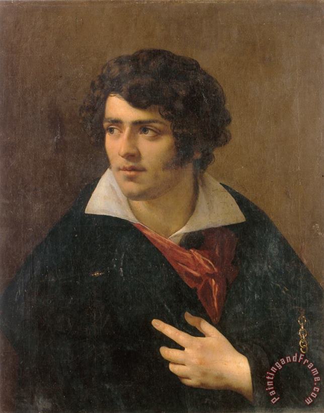Anne Louis Girodet De Roucy Triosson Portrait of a Young Man Art Painting