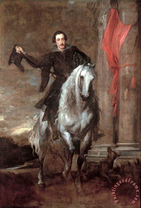 Anton Giulio Brignole Sale on Horseback painting - Anthonie Van Dyck Anton Giulio Brignole Sale on Horseback Art Print