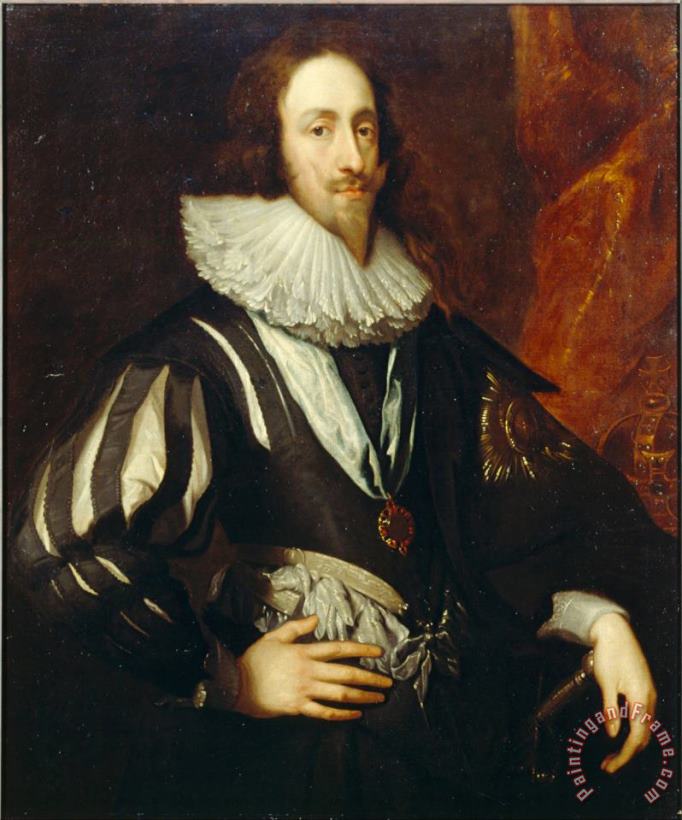 Charles I painting - Anthonie Van Dyck Charles I Art Print