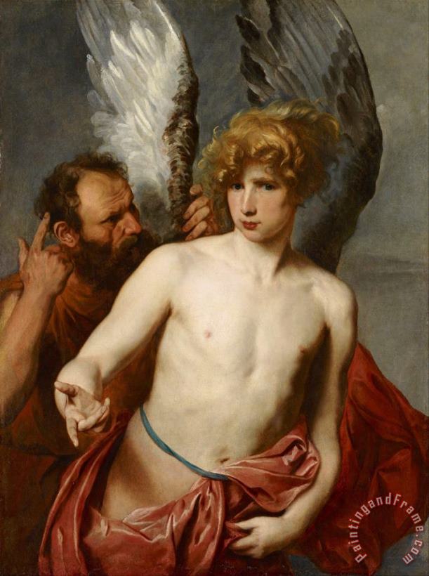 Daedalus And Icarus painting - Anthonie Van Dyck Daedalus And Icarus Art Print