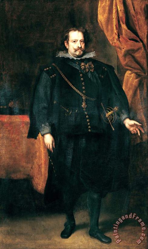 Diego De Mexia, Marquess of Leganes painting - Anthonie Van Dyck Diego De Mexia, Marquess of Leganes Art Print