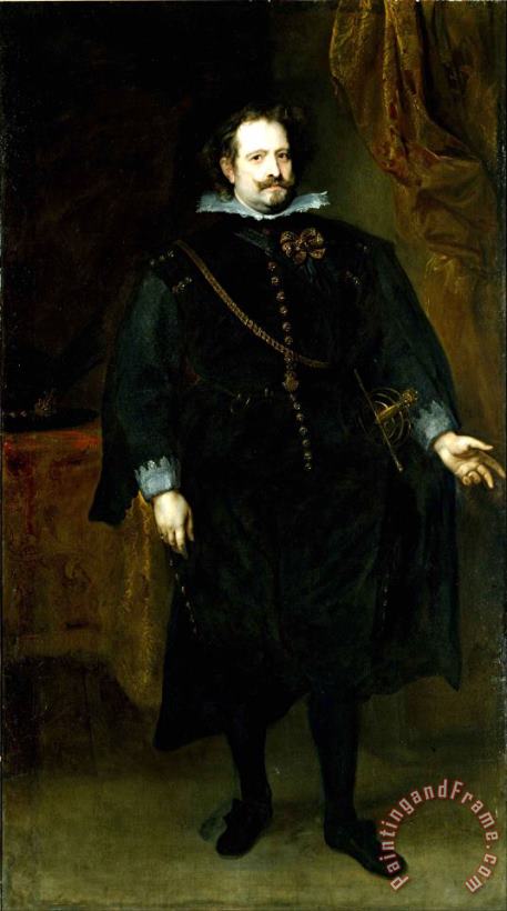 Diego Felipe De Guzman, Marquis of Leganes painting - Anthonie Van Dyck Diego Felipe De Guzman, Marquis of Leganes Art Print