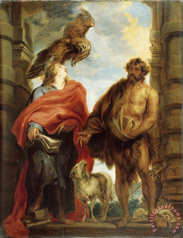Anthonie Van Dyck Los Santos Juanes Art Painting