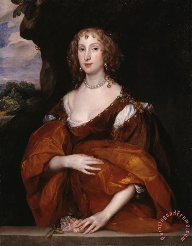 Anthonie Van Dyck Portrait of Mary Hill, Lady Killigrew Art Print