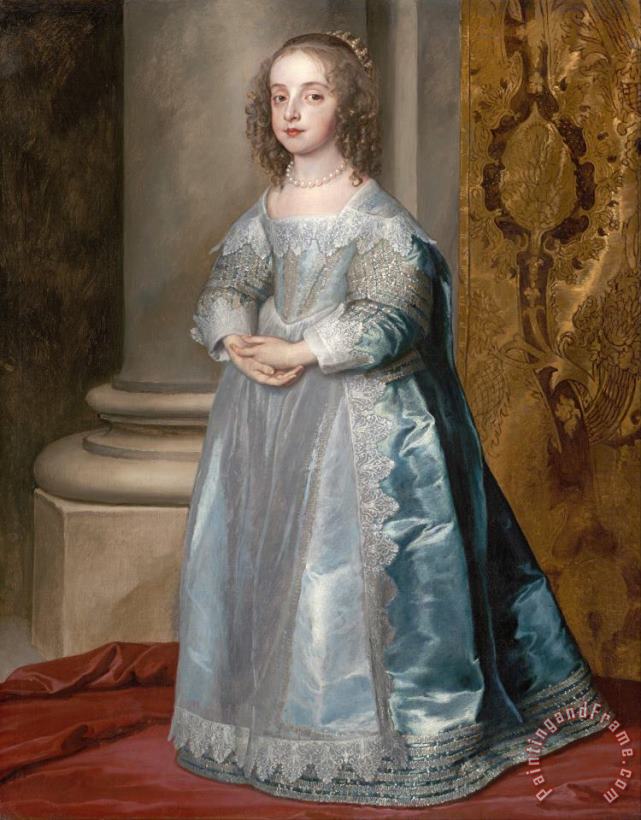 Anthonie Van Dyck Princess Mary, Daughter of Charles I Art Painting