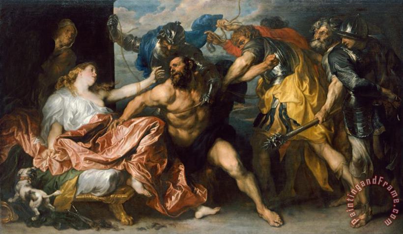 Samson And Delilah painting - Anthonie Van Dyck Samson And Delilah Art Print