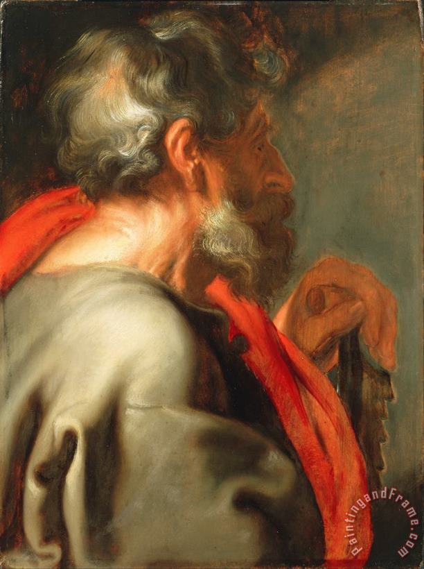 The Apostle Simon painting - Anthonie Van Dyck The Apostle Simon Art Print