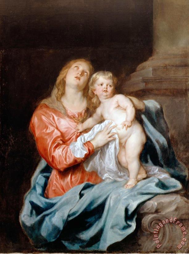 Anthonie Van Dyck The Madonna And Child Art Painting