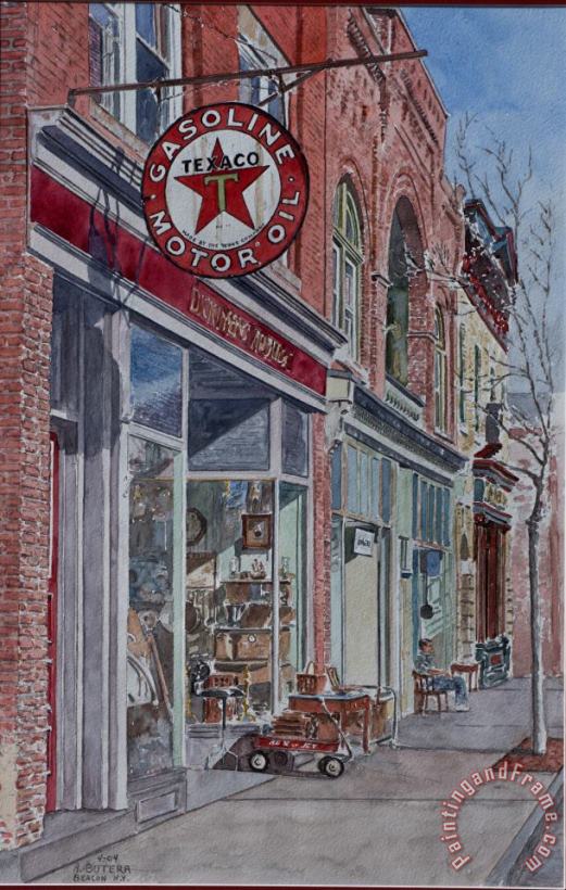 Antique Shop Beacon New York painting - Anthony Butera Antique Shop Beacon New York Art Print